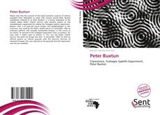 Peter Buxtun kitap kapağı