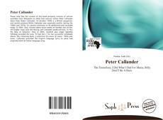 Buchcover von Peter Callander