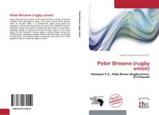 Capa do livro de Peter Browne (rugby union) 