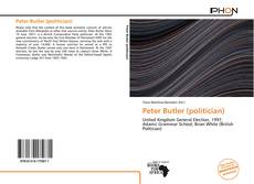 Capa do livro de Peter Butler (politician) 