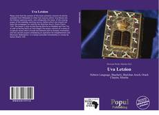 Capa do livro de Uva Letzion 