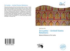 Bookcover of Sri Lanka – United States Relations