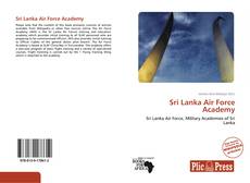 Couverture de Sri Lanka Air Force Academy