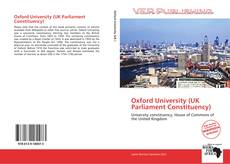 Couverture de Oxford University (UK Parliament Constituency)