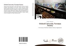 Capa do livro de Oxford University Newman Society 