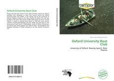 Обложка Oxford University Boat Club