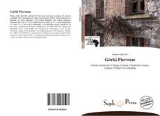 Capa do livro de Górki Pierwsze 