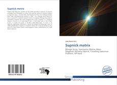 Обложка Supnick matrix
