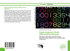 Capa do livro de Supersingular Prime (Moonshine Theory) 