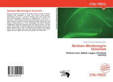 Buchcover von Serbian–Montenegrin Unionism