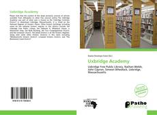 Copertina di Uxbridge Academy