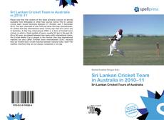 Bookcover of Sri Lankan Cricket Team in Australia in 2010–11