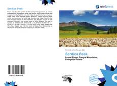 Portada del libro de Serdica Peak