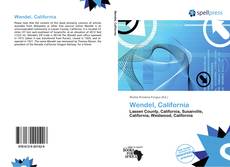 Capa do livro de Wendel, California 