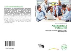 Portada del libro de Arbeitsabstand (Fotografie)