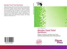 Portada del libro de Wender Taxol Total Synthesis