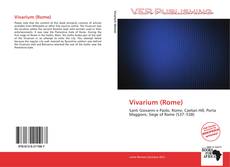 Buchcover von Vivarium (Rome)