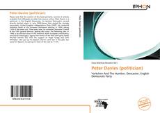 Peter Davies (politician) kitap kapağı