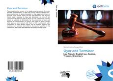 Oyer and Terminer kitap kapağı