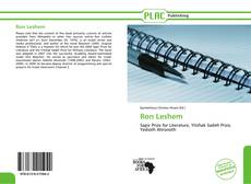 Portada del libro de Ron Leshem