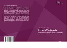 Serenus of Antinouplis kitap kapağı