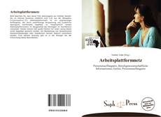 Capa do livro de Arbeitsplattformnetz 