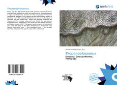 Portada del libro de Propanoplosaurus