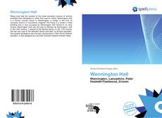 Portada del libro de Wennington Hall