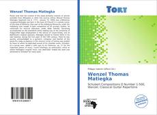 Capa do livro de Wenzel Thomas Matiegka 