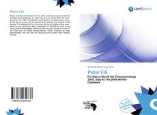 Peter Fill kitap kapağı