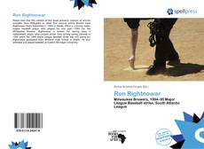 Portada del libro de Ron Rightnowar