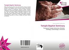 Bookcover of Temple Baptist Seminary