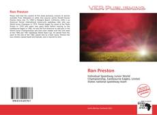 Capa do livro de Ron Preston 