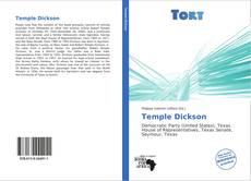 Capa do livro de Temple Dickson 