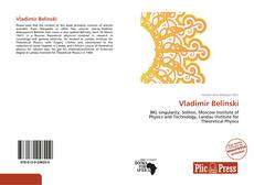 Capa do livro de Vladimir Belinski 