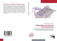 Capa do livro de Recherche et Industrie Thérapeutiques 