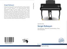 Copertina di Sergei Babayan