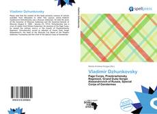 Bookcover of Vladimir Dzhunkovsky