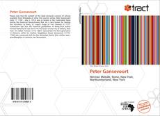 Portada del libro de Peter Gansevoort