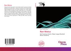 Portada del libro de Ron Wotus