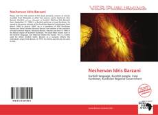 Capa do livro de Nechervan Idris Barzani 