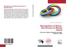 Capa do livro de Recognition of Same-Sex Unions in Rhode Island 