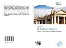 Bookcover of St. Ambrose Academy