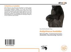 Capa do livro de Ardipithecus kadabba 