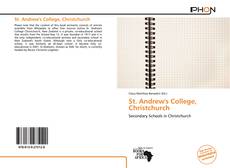 Bookcover of St. Andrew's College, Christchurch