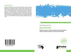 Capa do livro de Ronald Hall 