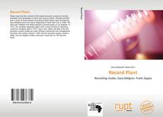 Buchcover von Record Plant