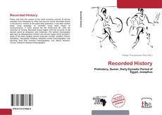 Capa do livro de Recorded History 