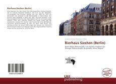 Buchcover von Bierhaus Siechen (Berlin)