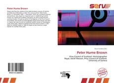 Обложка Peter Hume Brown